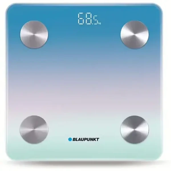 Blaupunkt BSM601BT modrá / osobná váha / nosnosť 180kg / BMI meranie / Bluetooth (AGDBLBS008)
