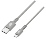 USB-C - USB-A kábel silikónový 1 m šedá / Dátový kábel / Quick Charge (AKTBXKUCMISI10G)