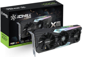 Inno3D GeForce RTX 4060 Ti iChill X3 8GB / 2310 - 2595 MHz / 8GB GDDR6 / 128-bit / 1x HDMI + 3x DP / (8) (C406T3-08D6X-17113389)