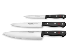 Wüsthof GOURMET / Sada nožov / 3 ks / kuchársky 20 cm / na údeniny 16 cm / na zeleninu 12 cm (1125060307)
