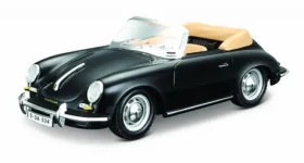 Bburago Porsche 356 B Cabriolet čierna