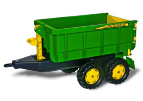 Rollytoys Vlečka za traktor John Deere vyklápacia zelená