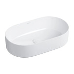 OMNIRES - MESA umývadlo na dosku, 53 x 32 cm biela lesk /BP/ MESA530BP
