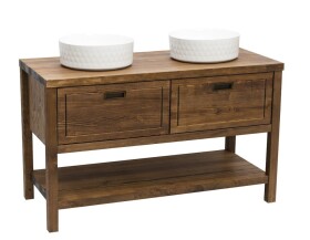 Kúpeľňová skrinka pod umývadlo Naturel Country 120x72,5x51 cm palisander COUNTRY120ZBUMPA COUNTRY120ZBUMPA