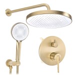 REA - Podomietková sprchová sada Grace Brush Gold + BOX REA-P4405