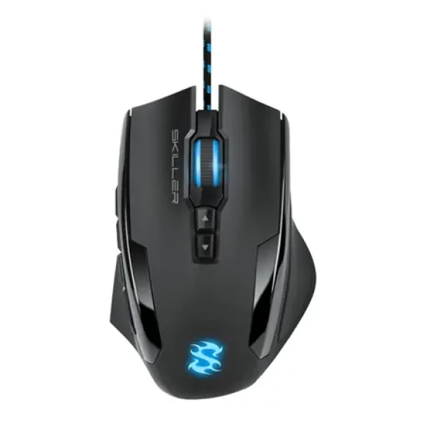 Sharkoon Skiller SGM1 čierna / herná optická myš / 10 800 dpi / 12 tlačidiel / USB (4044951018963)