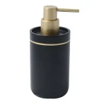 Spirella BLY dávkovač mydla čierno-zlatý / polyresin / 290 ml (7610583209795)