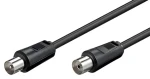 OEM Anténny kábel IEC 75 Ohm MF 2,5 m čierna / Kábel / Koaxiálny konektor IEC (11.92.4462)