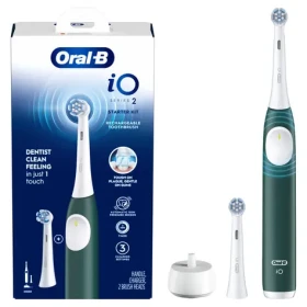 Oral-B iO 2 Forest Green / Elektrická zubná kefka / magnetický pohon / rotačno-sonický pohyb (Oral-B iO 2 Forest Green)