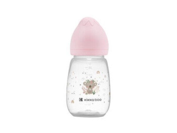 KikkaBoo Dojčenská fľaša 260ml 3m+ Savanna Pink (31302020097KB)