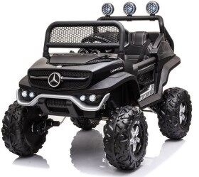 Mamido Detské elektrické autíčko Mercedes-Benz Unimog S 4x4 čierne