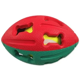 Dog Fantasy Gumová loptička rugby tenisák mix farieb 12.5 cm (454-31275)