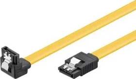 PremiumCord SATA III 90 ° kábel s kovovou západkou 0.3m (kfsa-15-03)