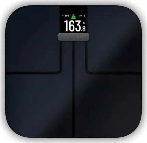 Garmin Index S2 čierna / Osobná váha / displej 2,8 "/ Bluetooth / Wi-Fi / 4 x AAA batérie (010-02294-12)