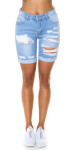 Sexy Highwaist used look Jeans Shorts denimblue