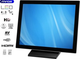 Nvox Monitor dotykowy led 17cali vga hdmi 12v 230v