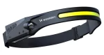 Wozinsky WLC-1200 čierna / LED čelovka / 350 lm / IPX4 / pohybový senzor