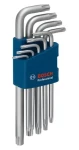 BOSCH 9dielna sada kľúčov TORX / TX 10-50 mm / oceľ S2 (1600A01TH4)