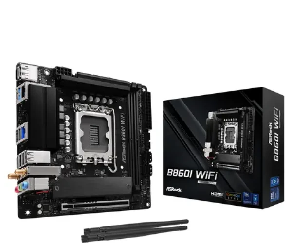 ASRock B860I WiFi / B860 / LGA 1851 / 2x DDR5 / PCIEx 16 / 2.5 GLAN / Wi-Fi / mini-ITX (90-MXBQQ-A0UAYZ)