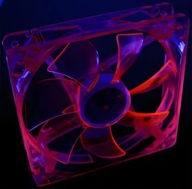 Primecooler PC-UV12025L12R červená / Ventilátor do PC / 120 mm / 3-pin / 1800 rpm / UV (PC-UV12025L12-R)