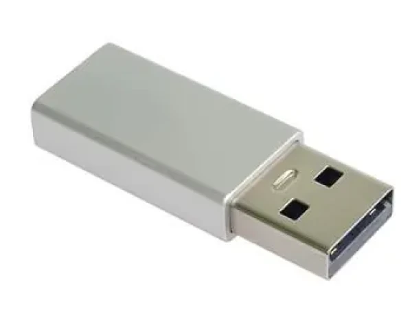 PremiumCord redukcia USB-A - USB-C strieborná / Redukcia / hliníkové púzdro / 5 Gbps (8592220023294)
