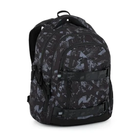 Bagmaster NOMAD 25 B studentský batoh – černo-šedý Černá 30 l 230355