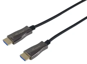 Equip HDMI 2.0 AOC čierny / Prepojovací kábel / 10 m / 4K/60Hz / 18 Gbps / HDR / 3D (119437)