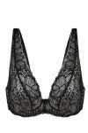 Dámska podprsenka JULIA BRALETTE 19185 Black with beige - Mediolano 90B černá-béžová