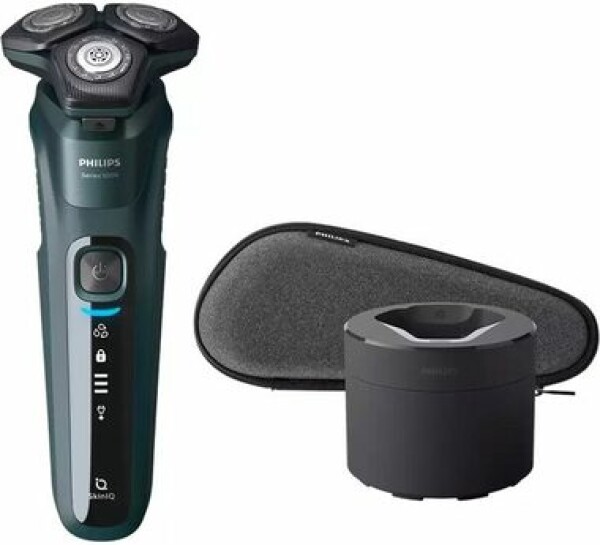 Philips Shaver series 5000 S5884/50 čierno-zelená / pánsky holiaci strojček Wet Dry / 60 min prevádzka / 360° / dopredaj (S5884/50)