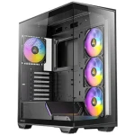 Antec Gamer C3 ARGB čierna / ATX / 1x USB-A 3.0 / 1x USB-C 3.2 Gen 2 / 4X 120mm ARGB / bez zdroja / priehľadná bočnica (0-761345-10029-8)