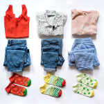 Banana Socks Ponožky krátke zelené pruhy