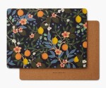 Rifle Paper Co. Korkové prestieranie Citrus Grove - set 4 ks