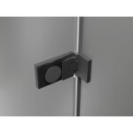 MEXEN/S - Lunar-F Duo sprchovací kút skladacie dvere 100 x 90, transparent, grafit metal 836-100L-090P-95-00