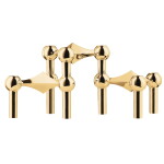 STOFF NAGEL Dizajnový svietnik STOFF Nagel Solid Brass – set 3 ks