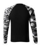 Maskáčové tričko LS unisex maskáčová sivá S