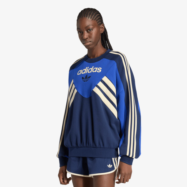 Mikina adidas Graphic Crew Bold Blue/ Night Indigo L