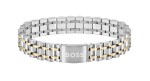 Hugo Boss Elegantný oceľový bicolor náramok pre mužov 1580647