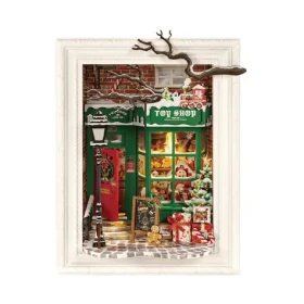 Robotime Rolife DIY 3D drevené puzzle Santove hračkárstvo s LED osvetlením