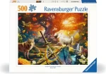 Ravensburger Puzzle Meč Excalibur v lese