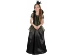 MaDe 09202 - Šaty na karneval - zlá kráľovná, 120 - 130 cm