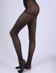Knittex pančuchy 12501 Chicca 3D 30 den 2-4 nero 4-L
