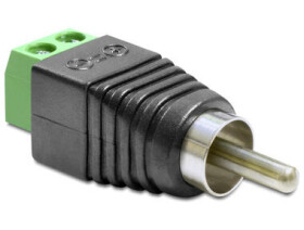 Delock Adapter RCA (F) - Svorkovnica s tlačidlom 2 pin (65566)