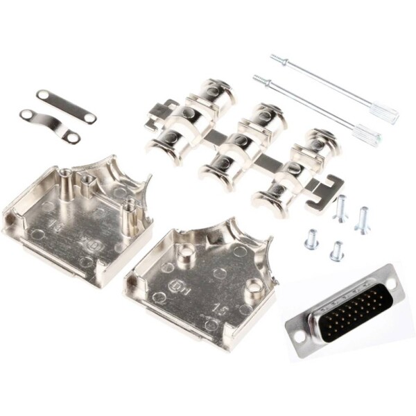 MH Connectors MHDM15-HD26MS-K sada D-SUB zásuvková lišta 180 ° Pólov: 15 spájkovaný 1 ks; MHDM15-HD26MS-K