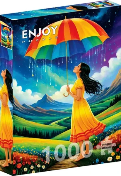 ENJOY Puzzle Dúhový dáždnik