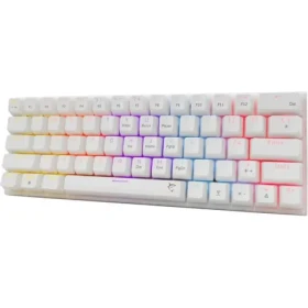 White Shark GK-002211V2 WAKIZASHI 2 biela / herná mechanická klávesnica / US layout / USB / LED (WAKIZASHI-2-US-W-RED)