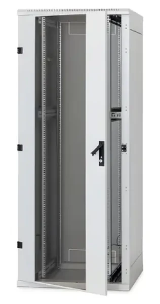 Triton rozvádzač stojanový 42U čierny / Rozvádzač / Stojanový / 800x1200 mm / perforované dvere dvojkrídlové (RMA-42-L82-BAX-N1-GDA)