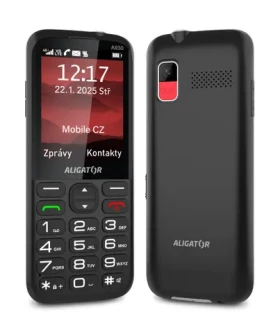 Aligator A930 GPS 4G Senior čierny s aplikáciou Záchranka + nabíjací stojan (A930B)