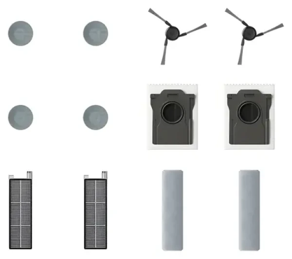 MOVA Čistiaca sada Z50 Ultra / Sada príslušenstva / kefy / mopovacie podložky / filtre / prachové vrecká (MRAK65)