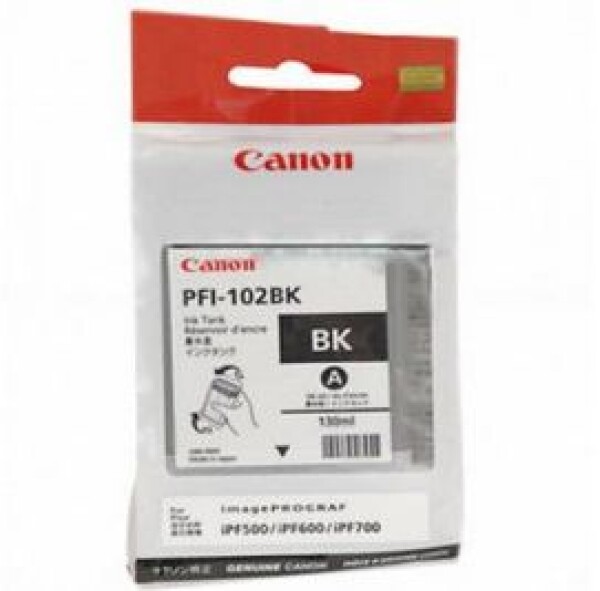 Canon originálny toner PFI-102BK, black (0895B001)