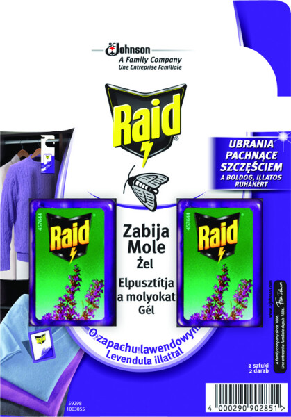 Raid gél proti moliam levanduľa